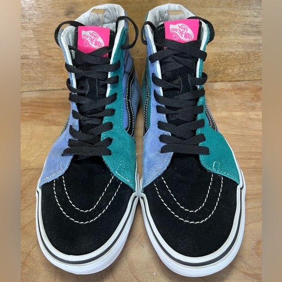 VANS Sk8 Hi Mix & Match SUEDE/Canvas Mens Size 8 Shoes Sneakers Multicolor - Picture 3 of 10